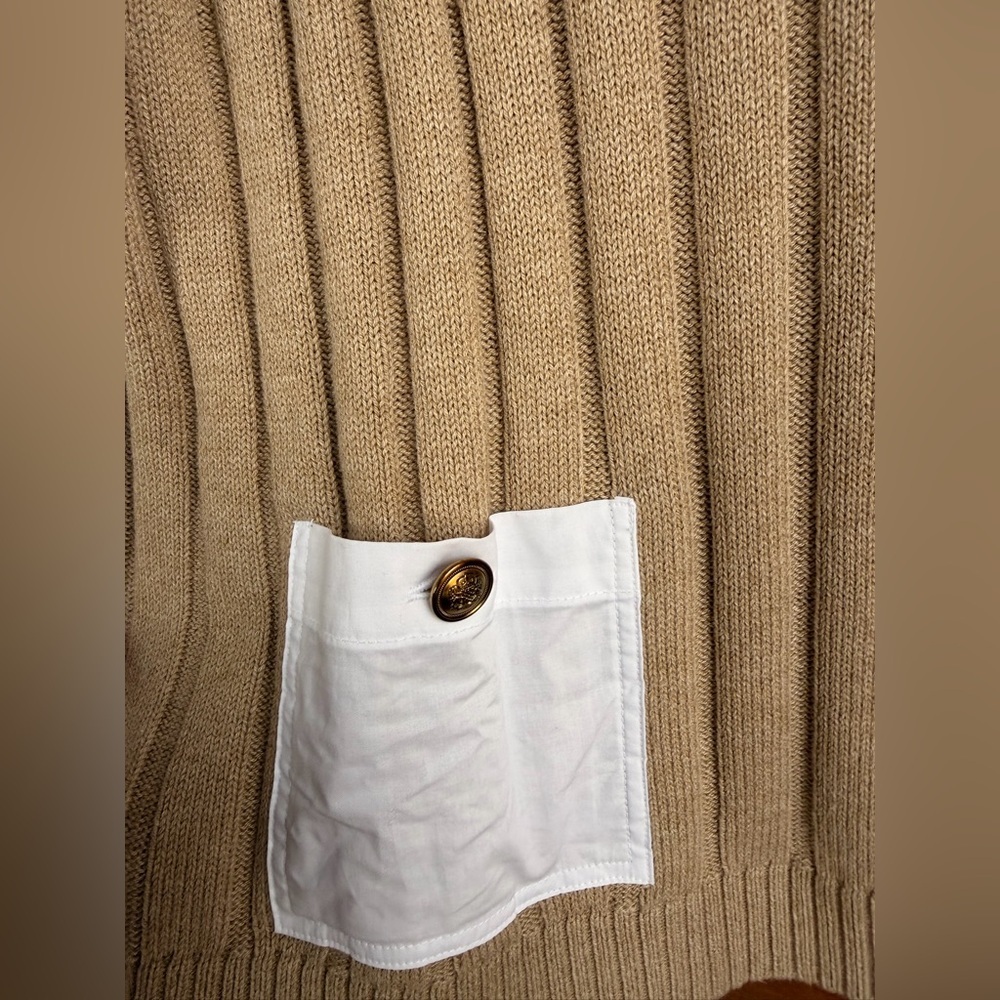 Loft Mixed Media Pocket Sweater - Picture 4 of 5